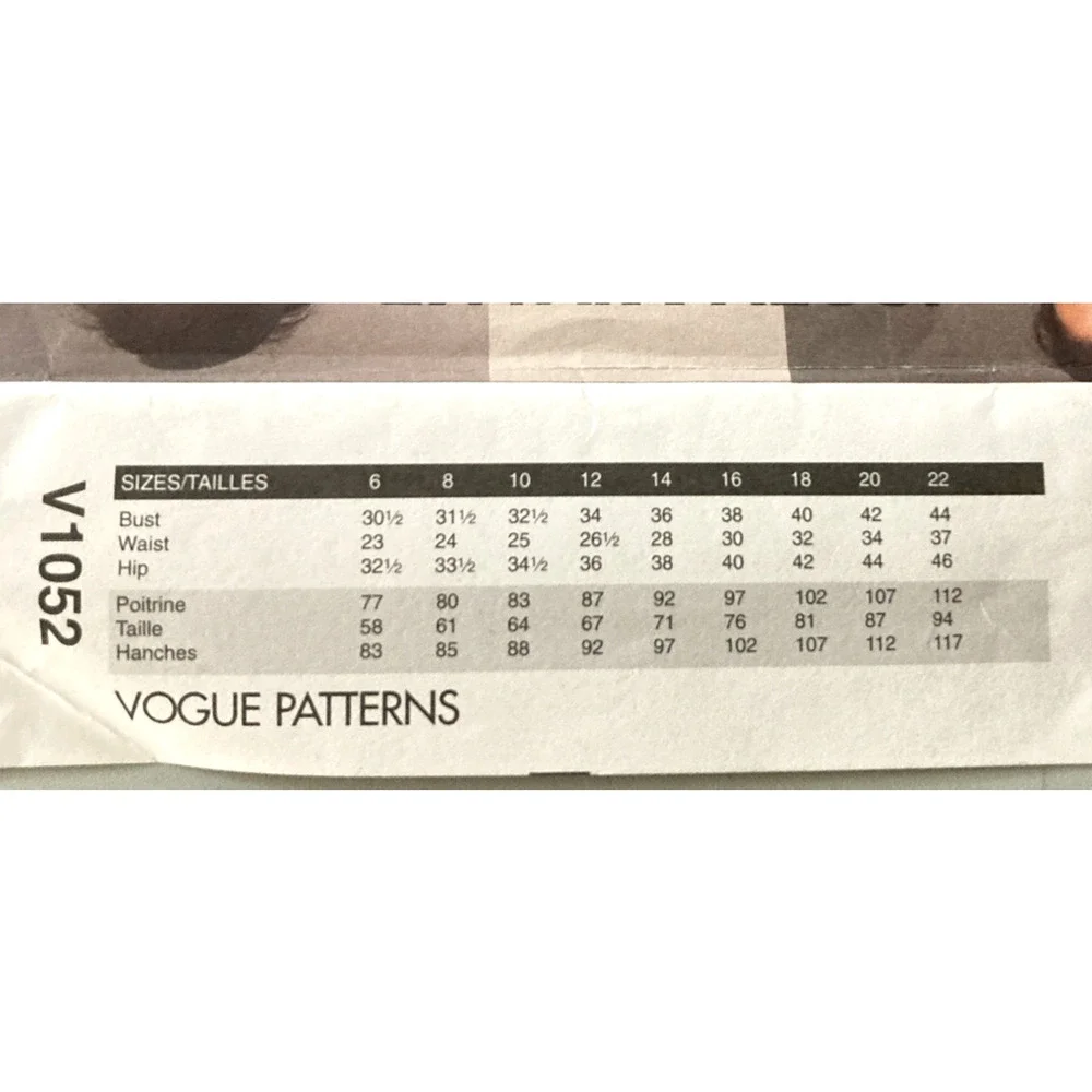 UNCUT Vogue V1052 Issey Miyake Designer Original Jacket Pants Pattern Sz 6-12